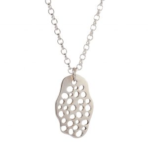 Curragh Oval Silver Pendant