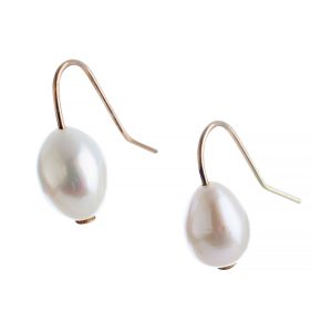 White Pearl Drop Earrings