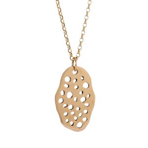 Curragh Gold Oval Pendant