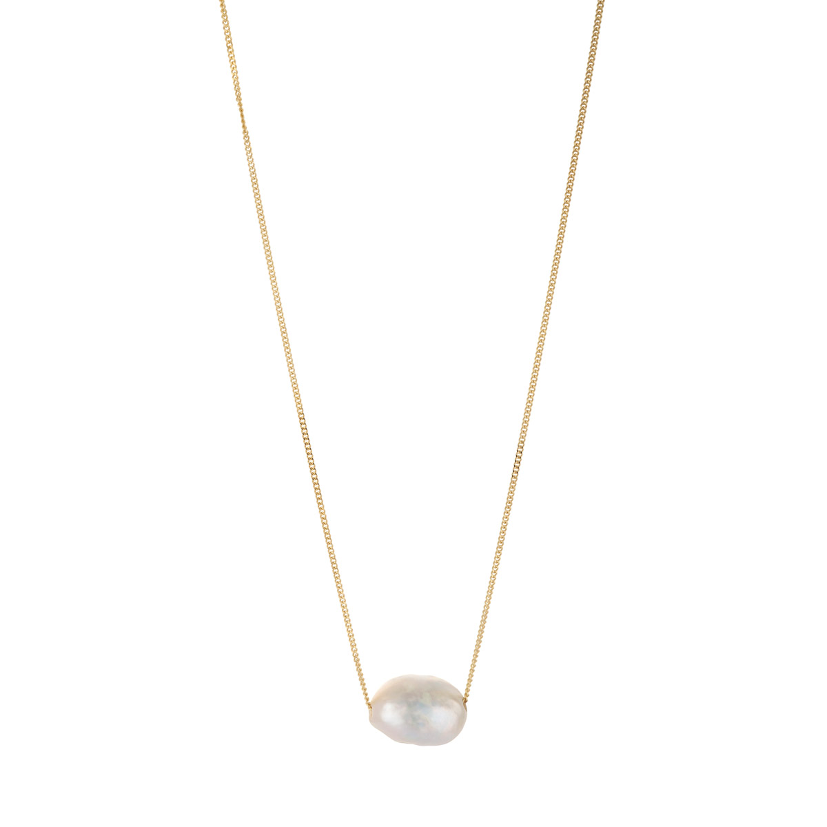 White Floating Pearl Pendant