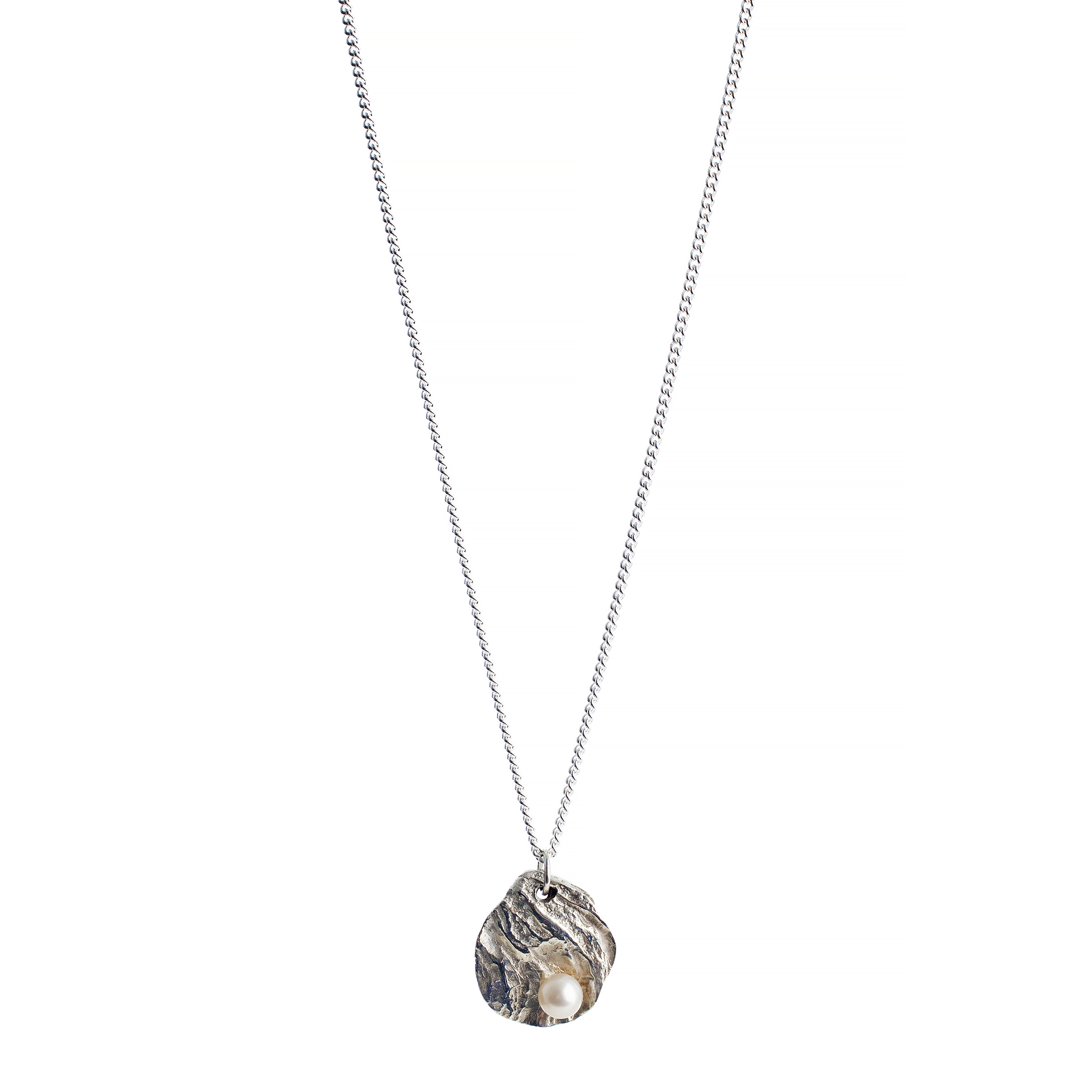 Silver Oyster Pendant - Image 2
