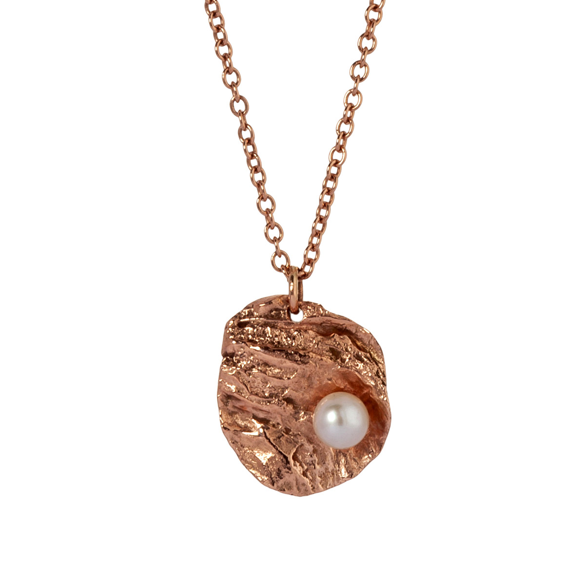 Rose Gold Oyster Pendant