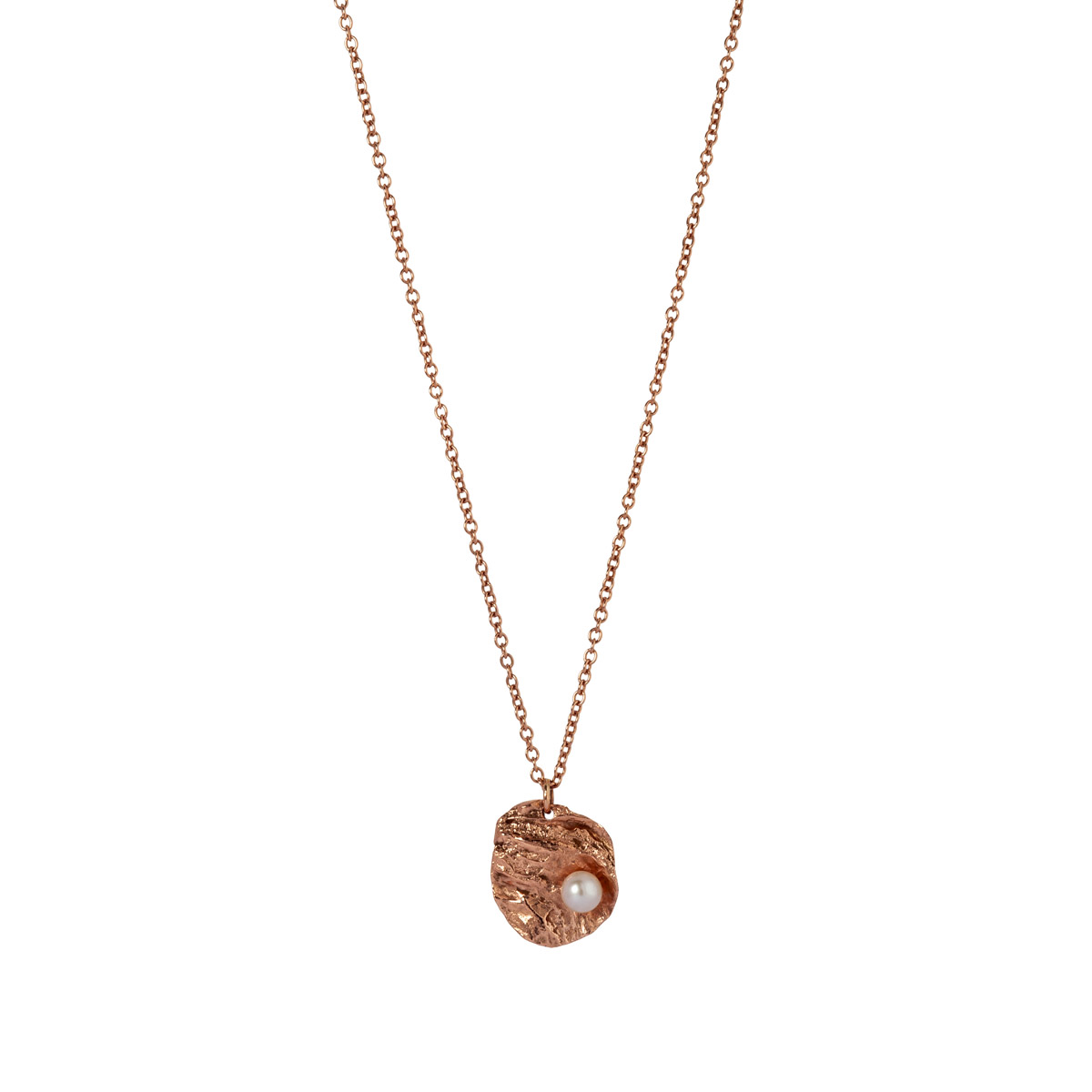 Rose Gold Oyster Pendant - Image 2