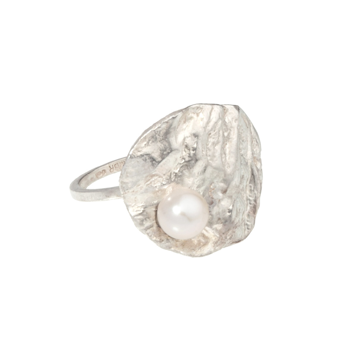 Silver Oyster Ring