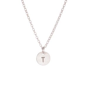 Small Initial Drop Pendant